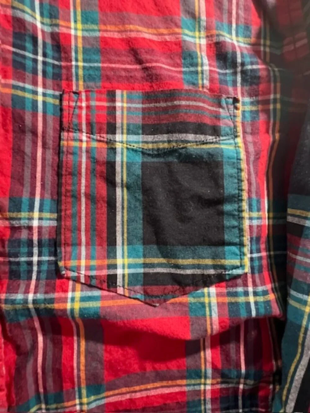 GAP multi-color tartan plaid 